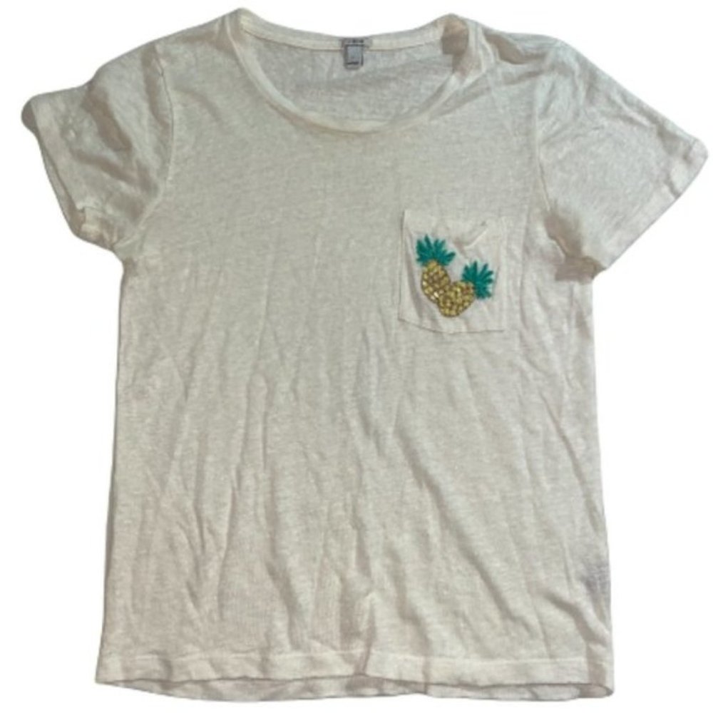 J. Crew Pineapple Pocket T-Shirt
